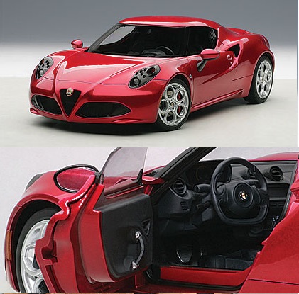AutoArt 1/18 Alfa Romeo 4C Competition Red